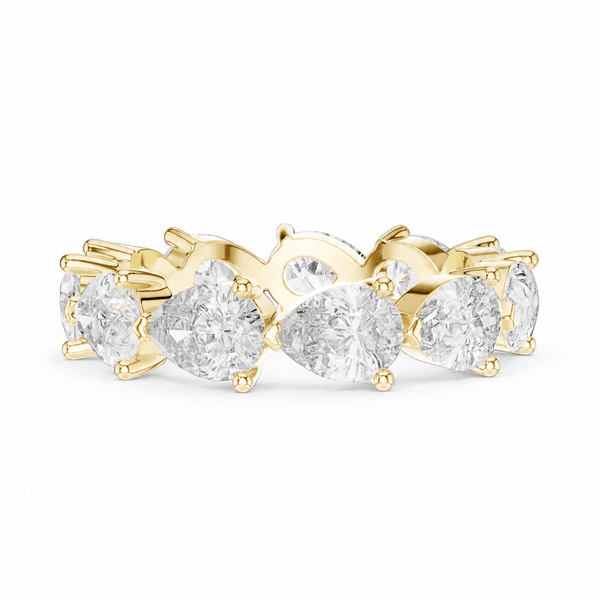 The Emma — 3.13 CTW Pear Lab-Grown Diamond Band Ring
