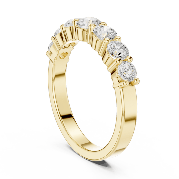 The Ella — 1.10 CTW Seven-Stone Lab-Grown Diamond Wedding Band