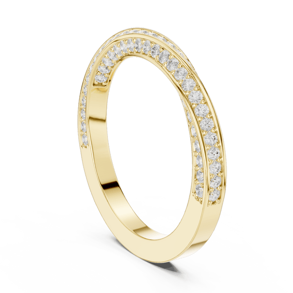 The Eve — 0.72 CTW Crossover Lab-Grown Diamond Wedding Band