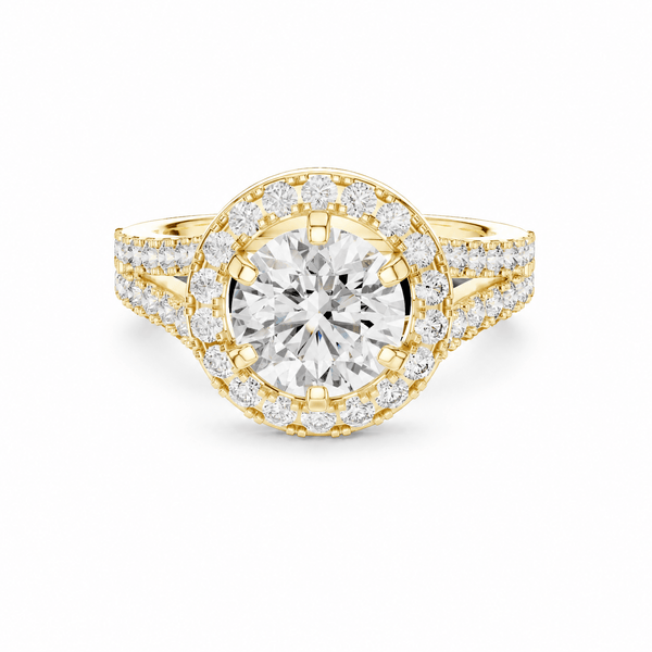 The Hannah — 2.03 CTW Round Lab-Grown Diamond Halo Ring