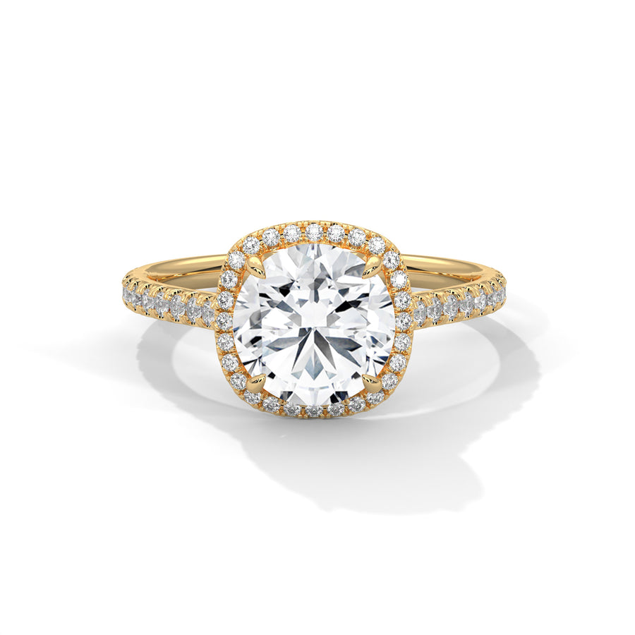The Victoria 2.45 CTW Round Lab-Grown Diamond Halo Ring product image