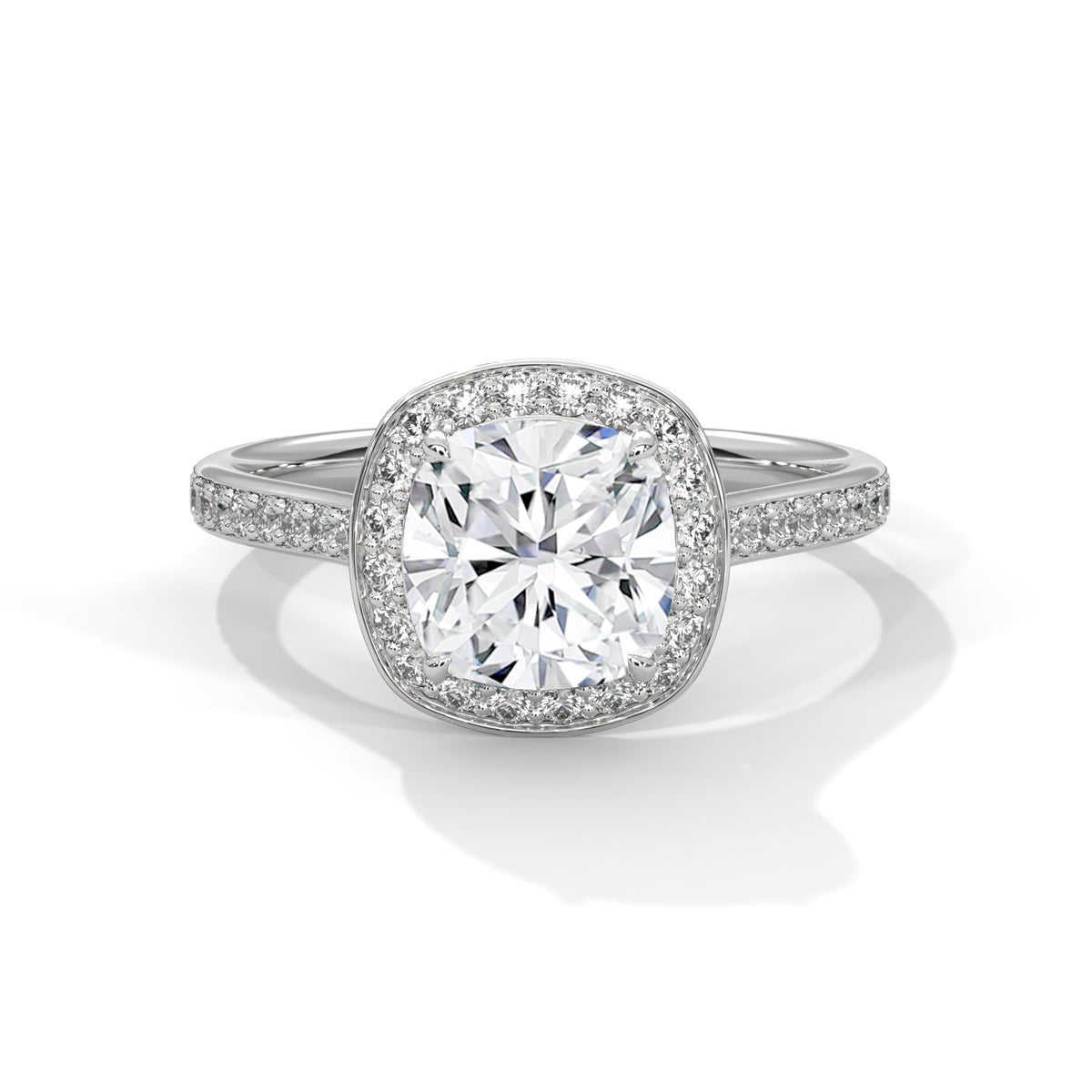 The Diana 2.42 CTW Cushion-Cut Lab-Grown Diamond Ring detail image