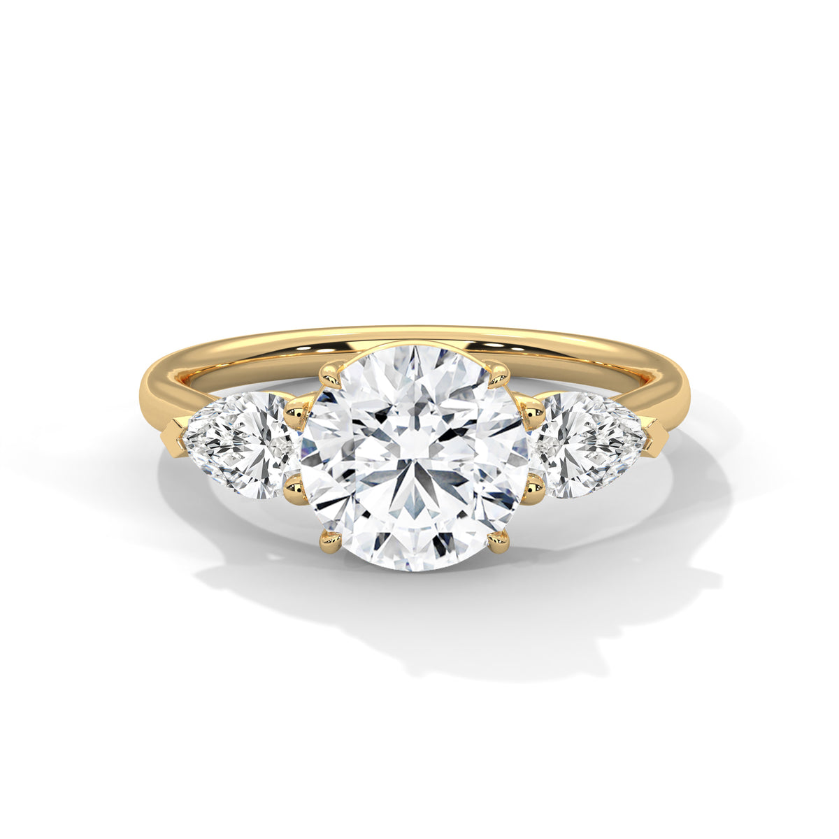 The Gabriella 3.00 CTW Round Lab-Grown Diamond Three-Stone Ring product image