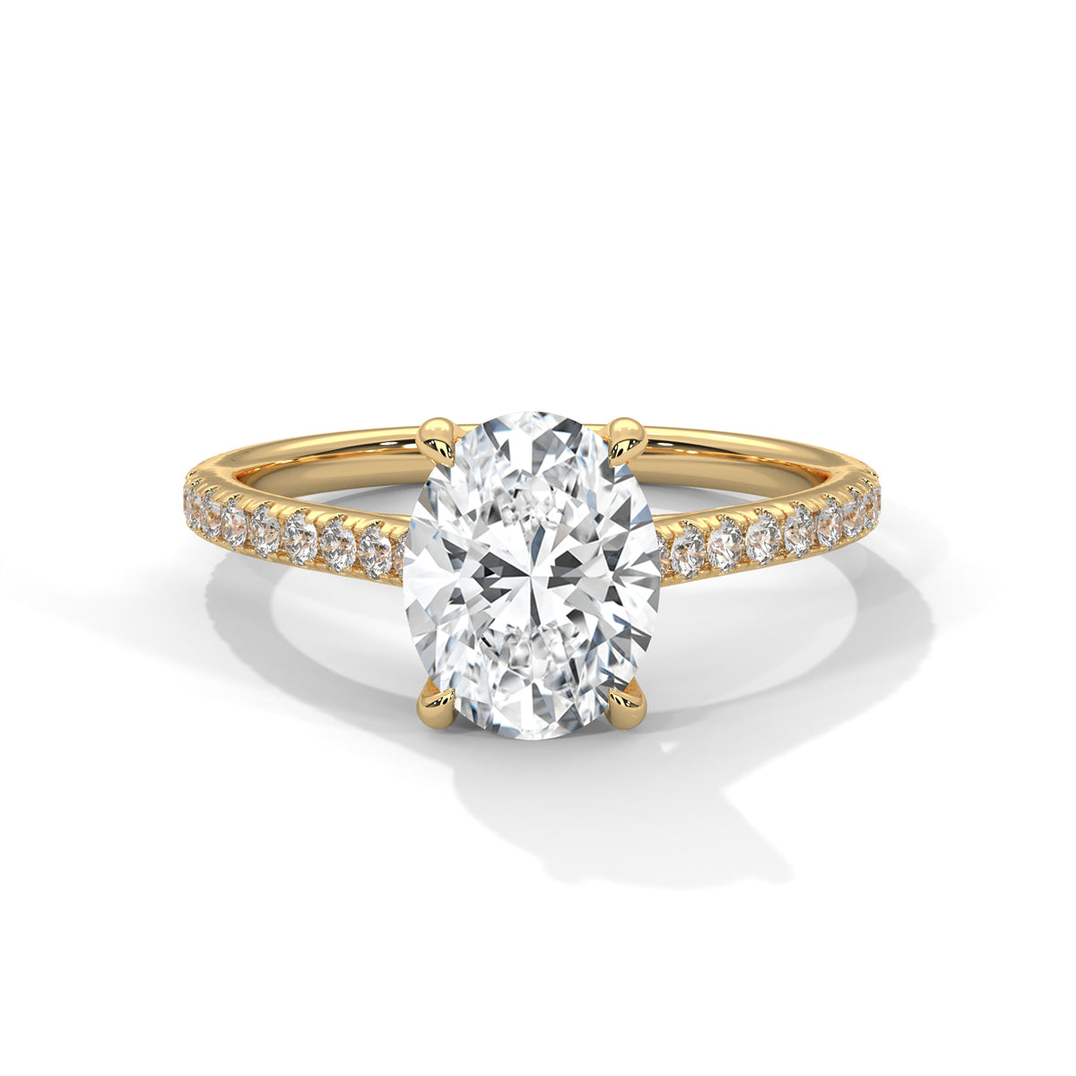 The Isabelle 2 CT Oval Lab-Grown Diamond Engagement Ring product image