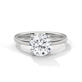 The Sophia 2 CT Round Lab-Grown Diamond Solitaire Ring detail image