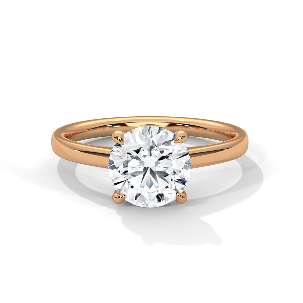 The Sophia 2 CT Round Lab-Grown Diamond Solitaire Ring detail image