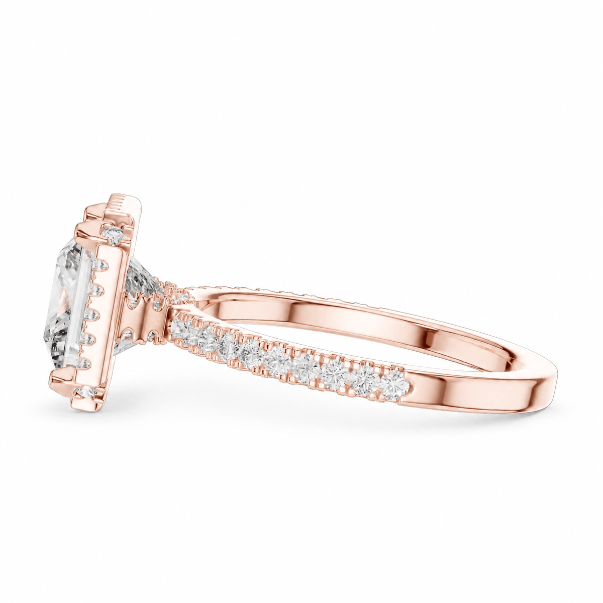 The Madison — 2.934 CTW Princess-Cut Diamond Halo Ring - Lamor&Co