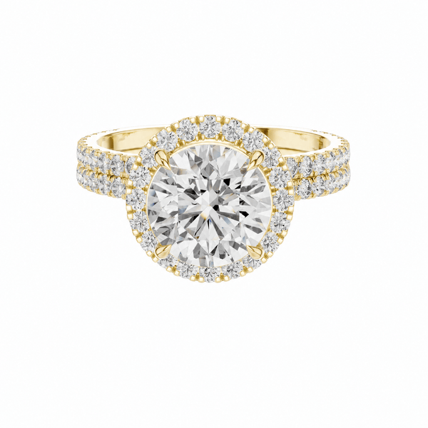 The Aldrey — 2.83 CTW Round Lab-Grown Diamond Halo Ring