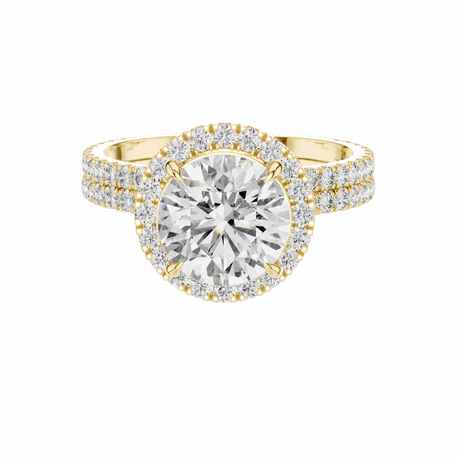 The Aldrey — 2.832 CTW Round Diamond Halo Ring - Lamor&Co