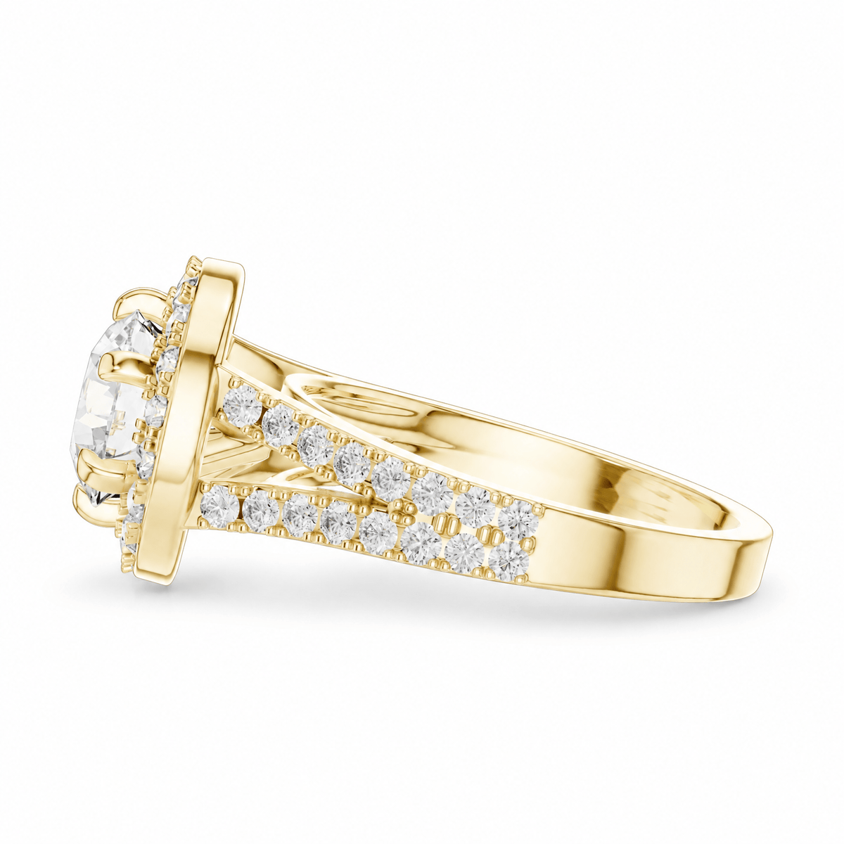 The Hannah — 2.03 CTW Round Diamond Halo Ring - Lamor&Co