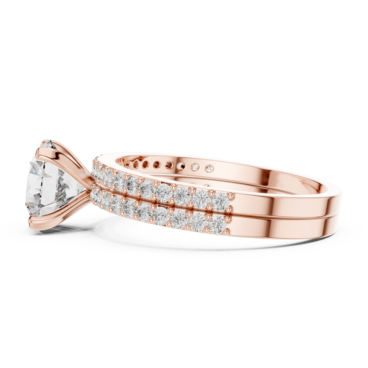The Charlotte approximately 1.90 CTW Lab-Grown Diamond Bridal Set detail image
