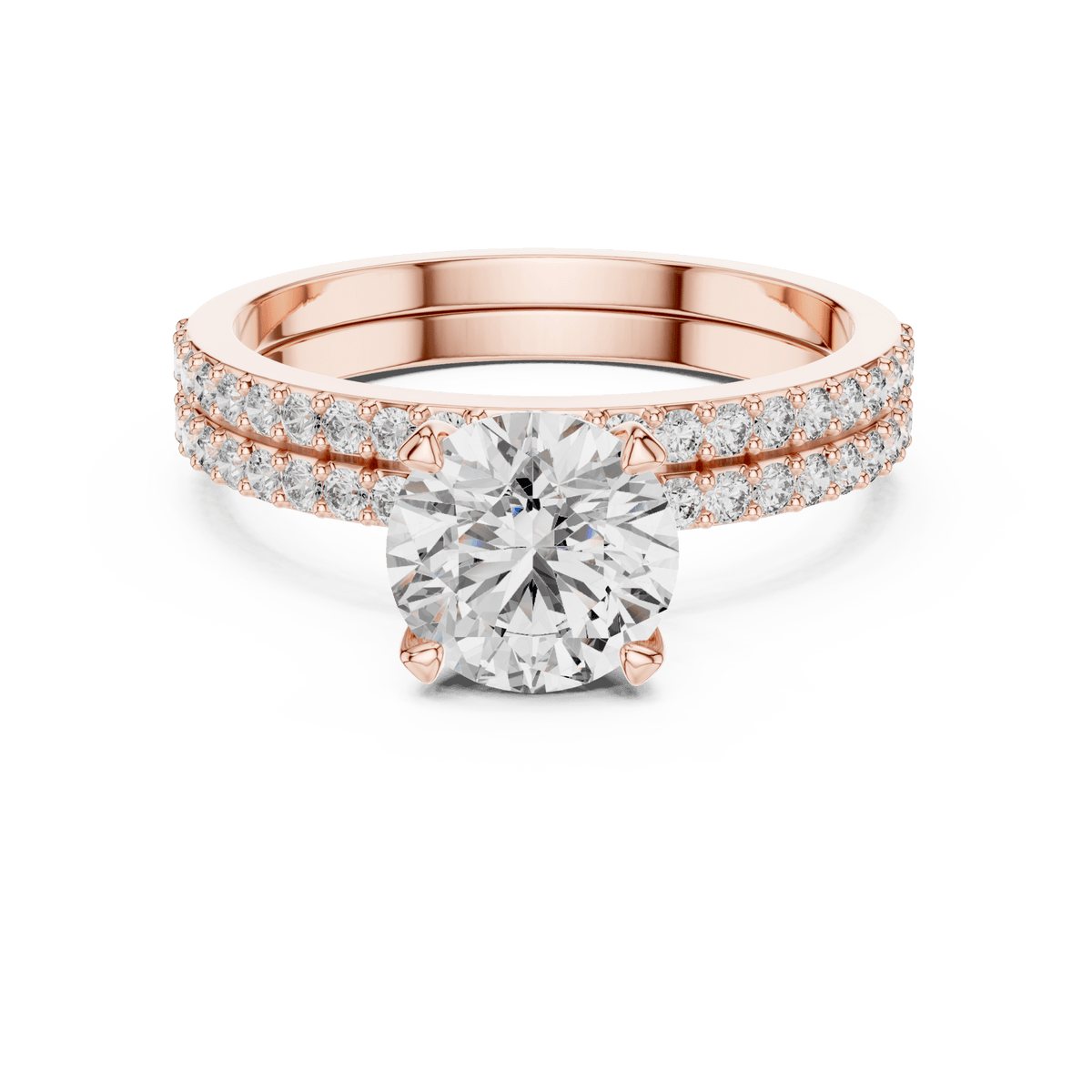 The Charlotte approximately 1.90 CTW Lab-Grown Diamond Bridal Set detail image