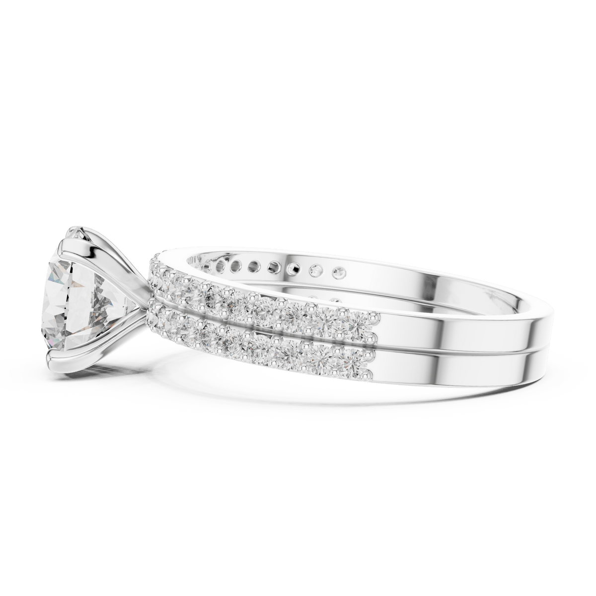 The Charlotte approximately 1.90 CTW Lab-Grown Diamond Bridal Set detail image