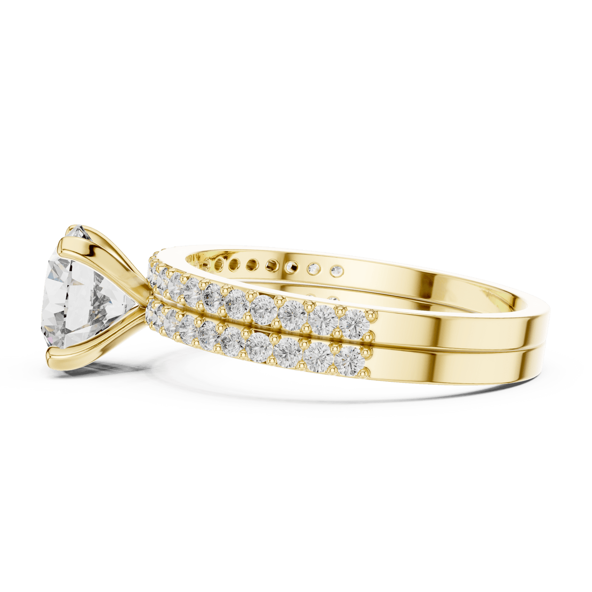 The Charlotte approximately 1.90 CTW Lab-Grown Diamond Bridal Set detail image