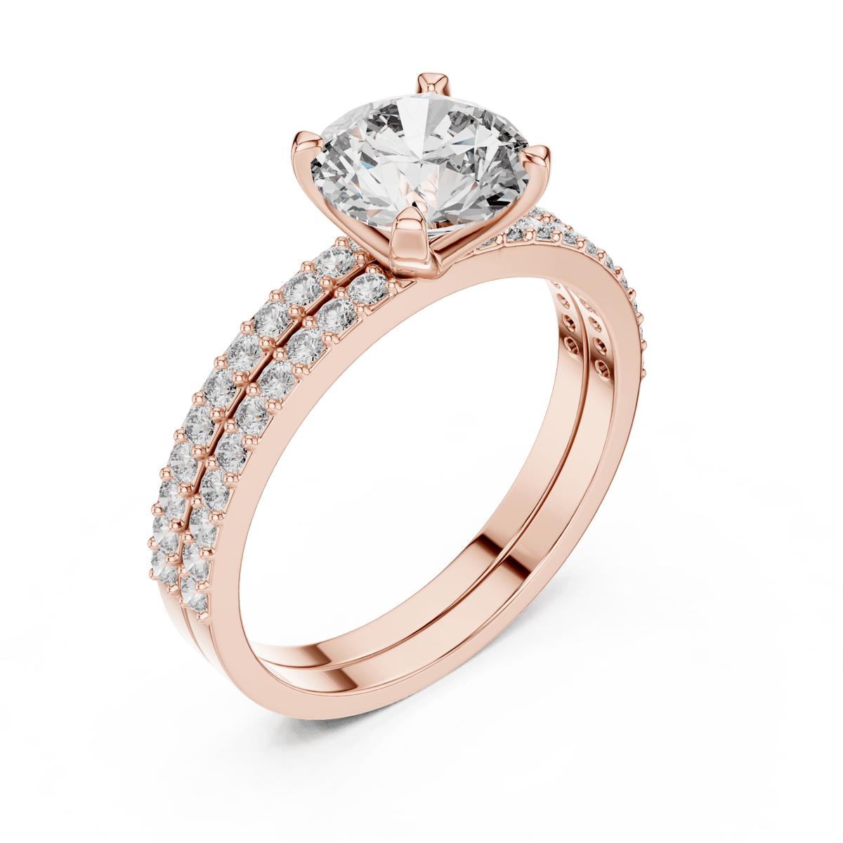 The Charlotte approximately 1.90 CTW Lab-Grown Diamond Bridal Set detail image