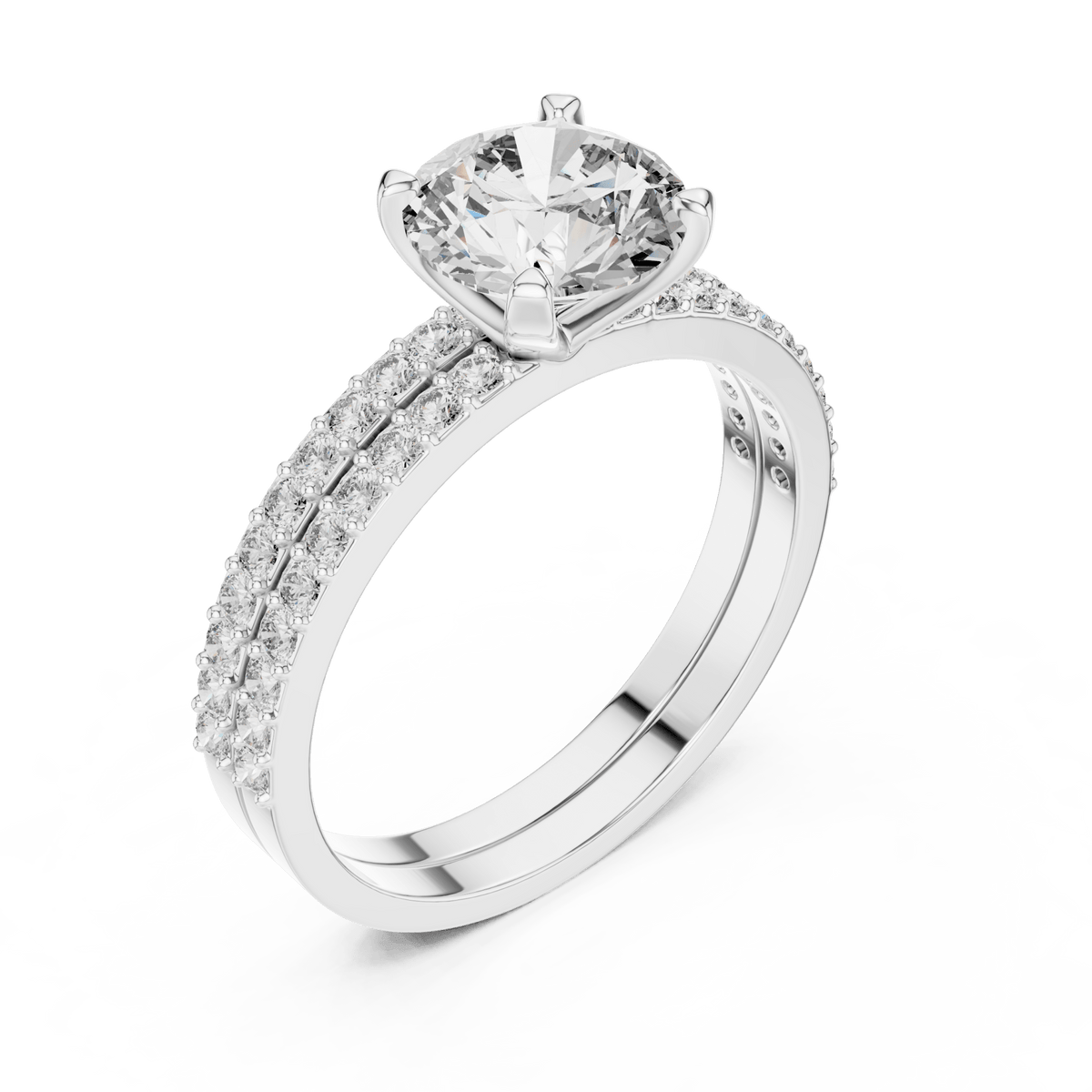 The Charlotte approximately 1.90 CTW Lab-Grown Diamond Bridal Set detail image