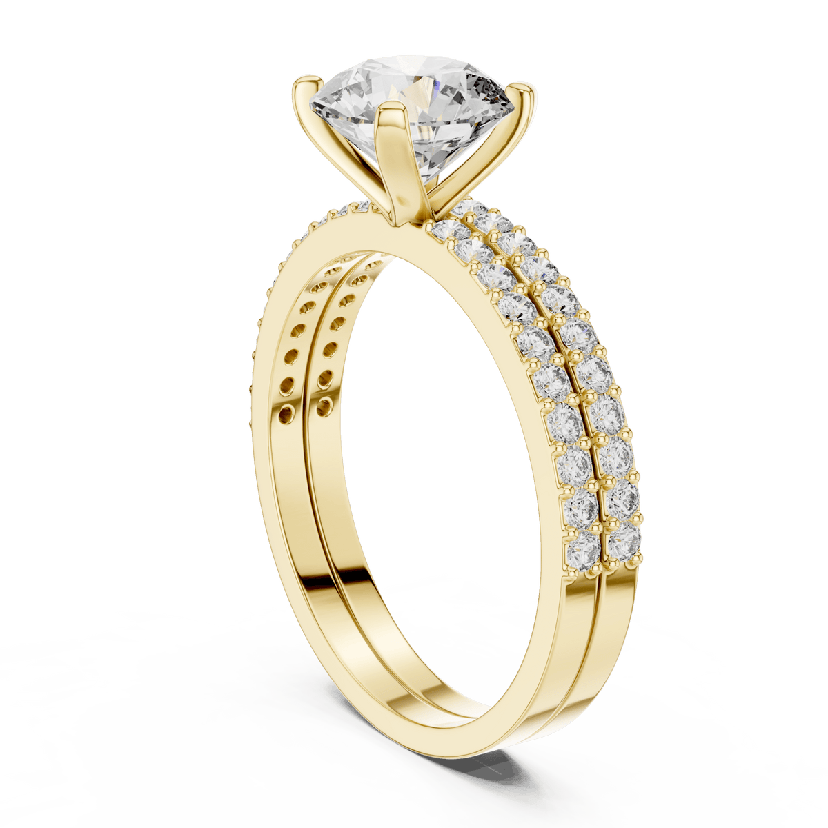 The Charlotte approximately 1.90 CTW Lab-Grown Diamond Bridal Set detail image