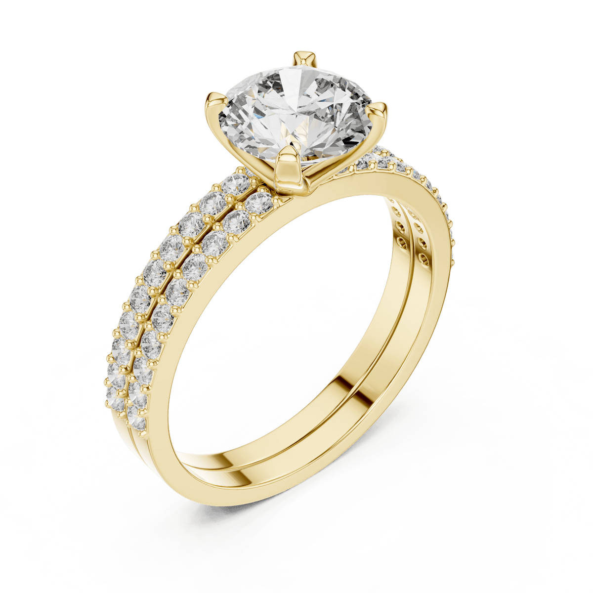 The Charlotte approximately 1.90 CTW Lab-Grown Diamond Bridal Set detail image