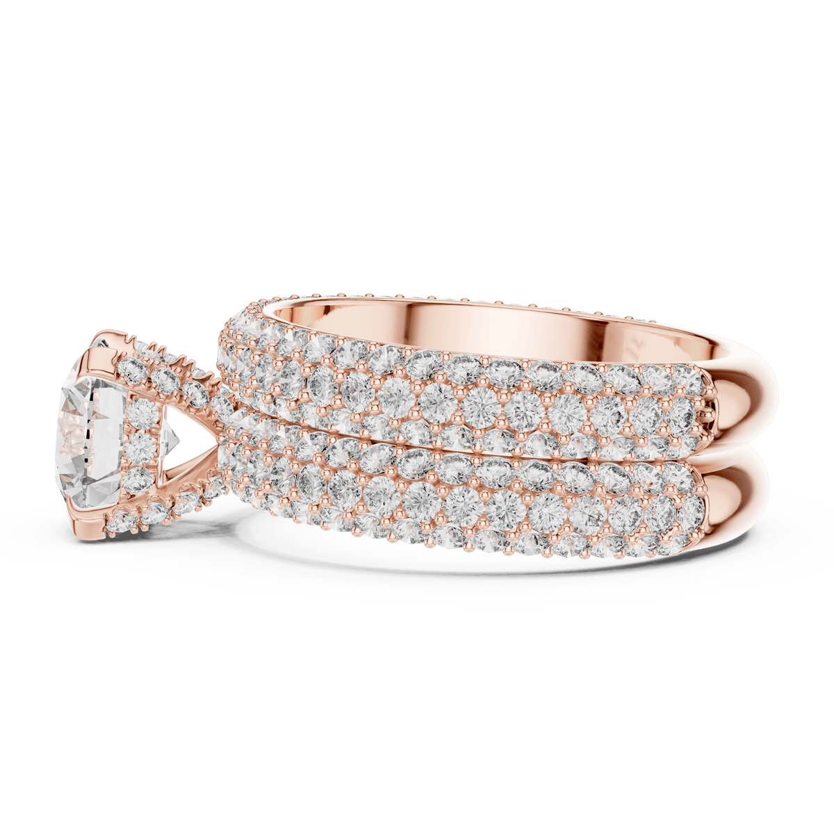 The Elizabeth 3.57 CTW Lab-Grown Diamond Bridal Set detail image