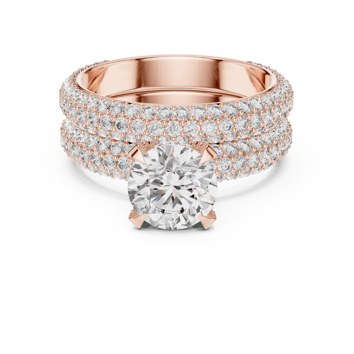 The Elizabeth 3.57 CTW Lab-Grown Diamond Bridal Set detail image