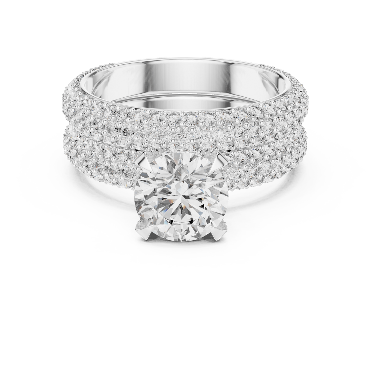 The Elizabeth 3.57 CTW Lab-Grown Diamond Bridal Set detail image