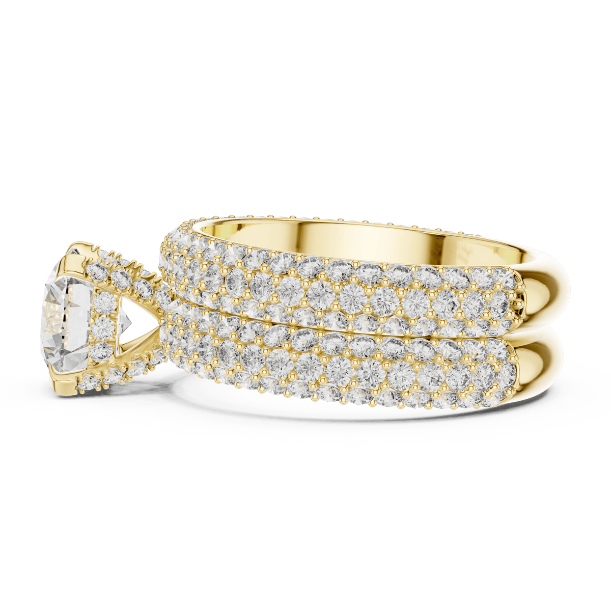 The Elizabeth 3.57 CTW Lab-Grown Diamond Bridal Set detail image