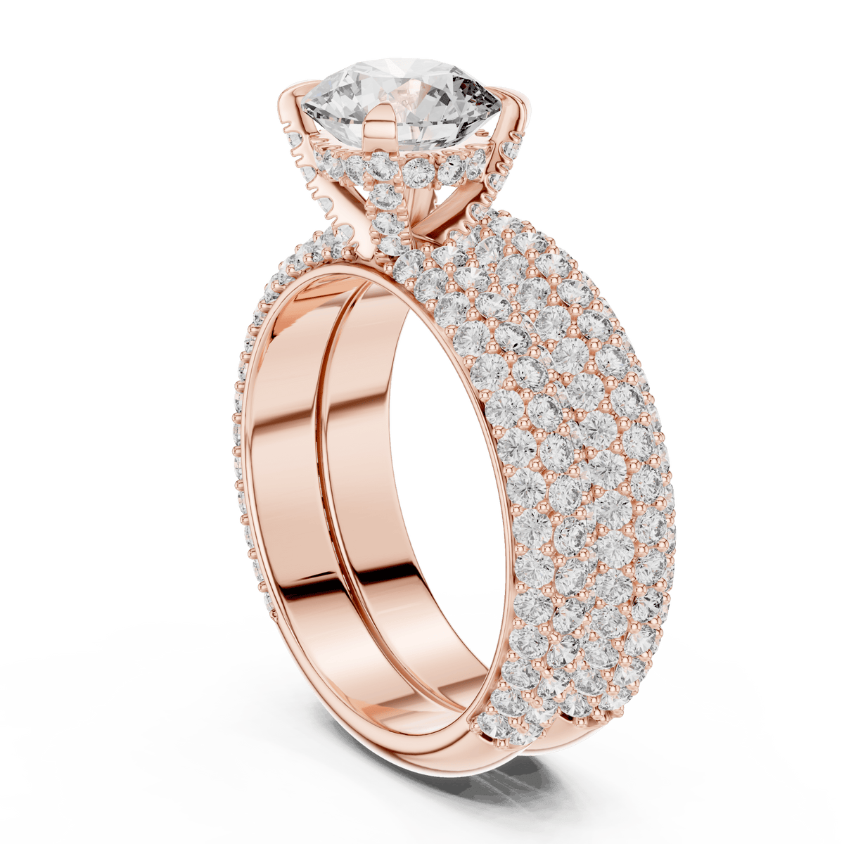 The Elizabeth 3.57 CTW Lab-Grown Diamond Bridal Set detail image