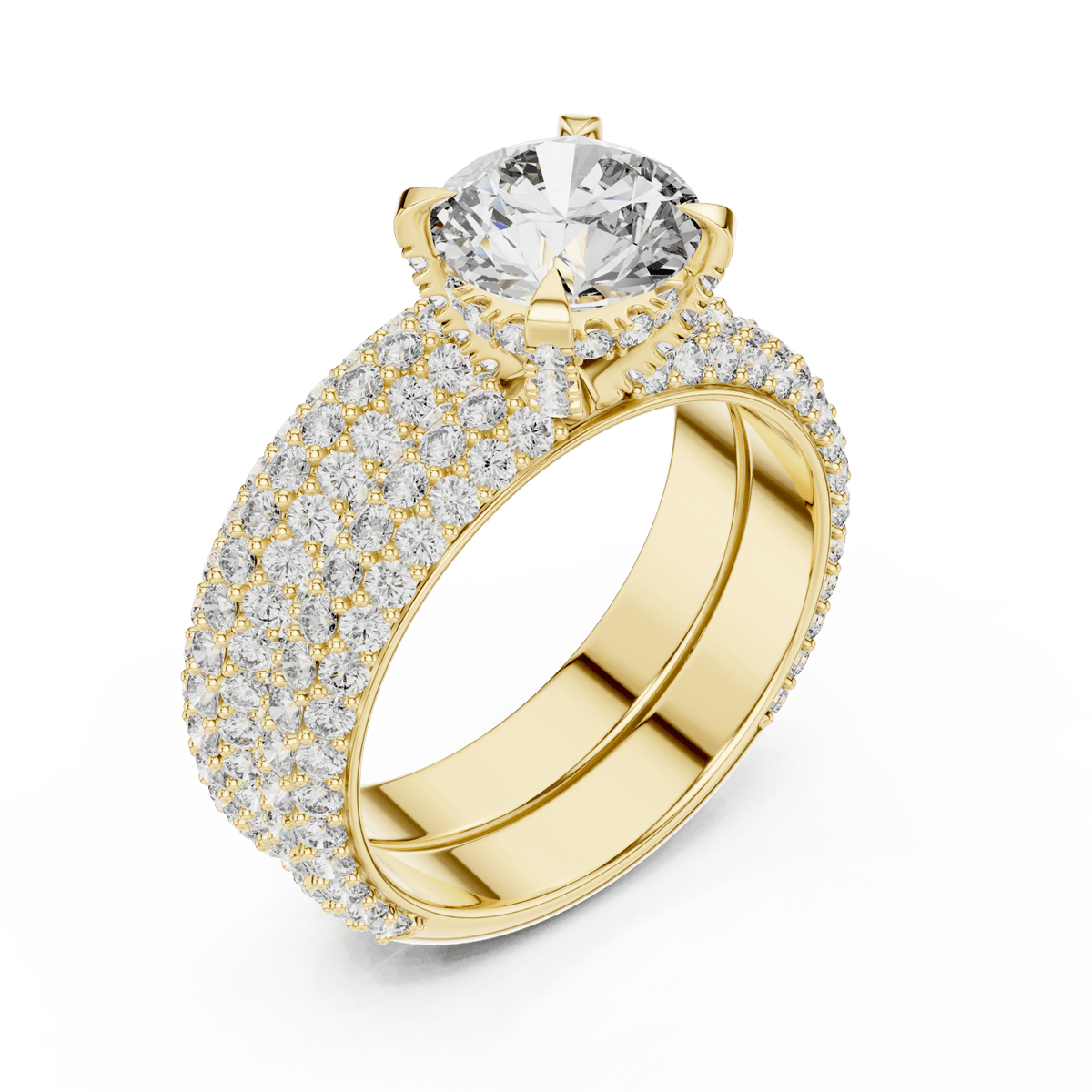 The Elizabeth 3.57 CTW Lab-Grown Diamond Bridal Set detail image