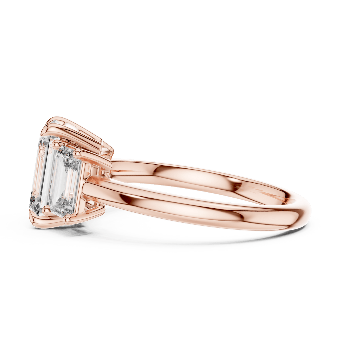 The Catherine 3.00 CTW Emerald-Cut Lab-Grown Diamond Ring detail image