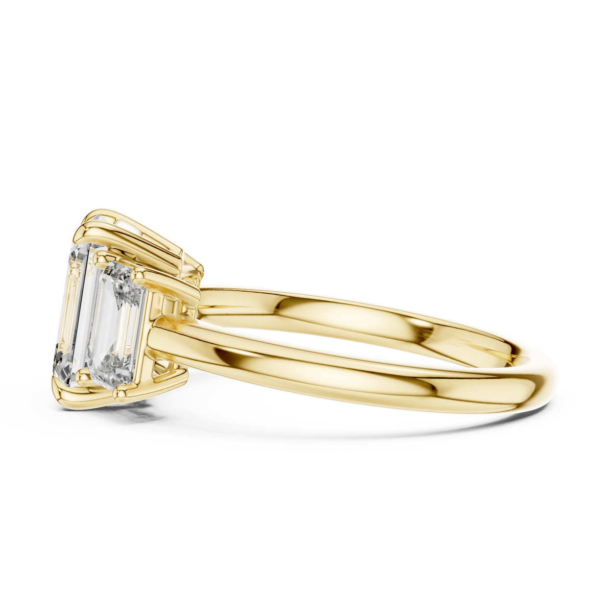 The Catherine 3.00 CTW Emerald-Cut Lab-Grown Diamond Ring detail image