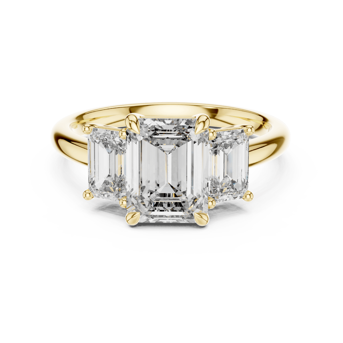 The Catherine 3.00 CTW Emerald-Cut Lab-Grown Diamond Ring product image