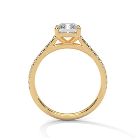 The Laura 2 CT Emerald-Cut Lab-Grown Diamond Ring detail image