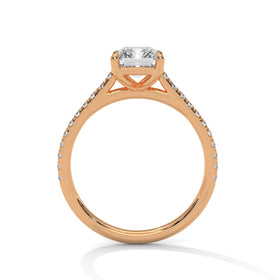 The Laura 2 CT Emerald-Cut Lab-Grown Diamond Ring detail image