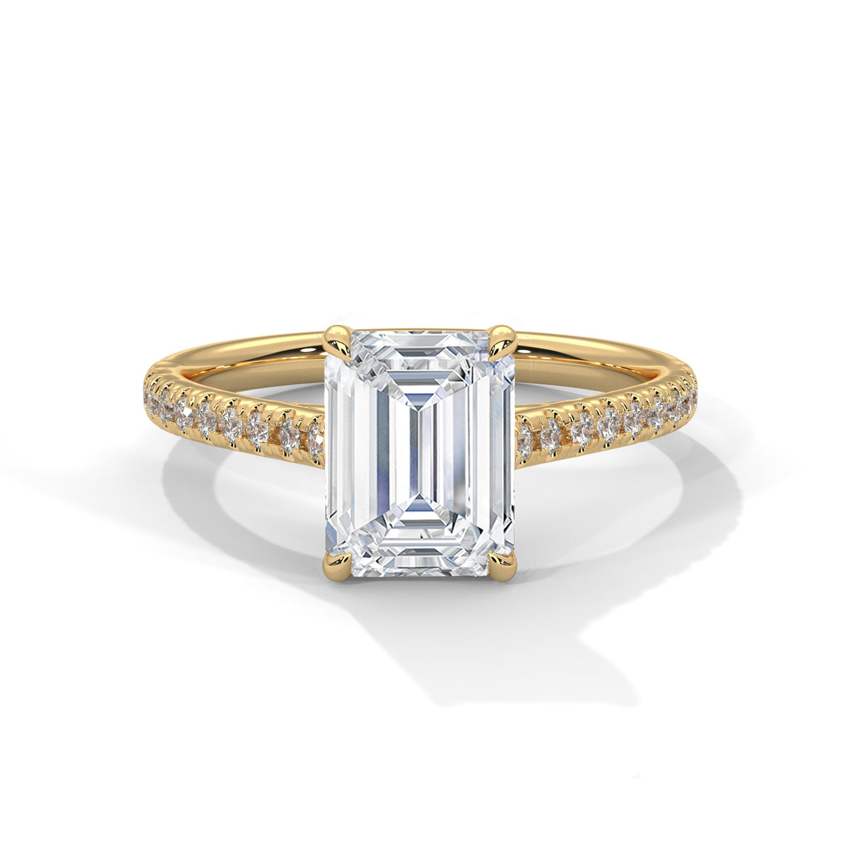 The Laura 2 CT Emerald-Cut Lab-Grown Diamond Ring product image