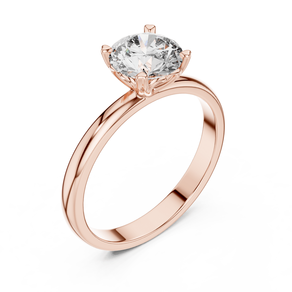 The Cecilia 1 CT Round Lab-Grown Diamond Engagement Ring detail image