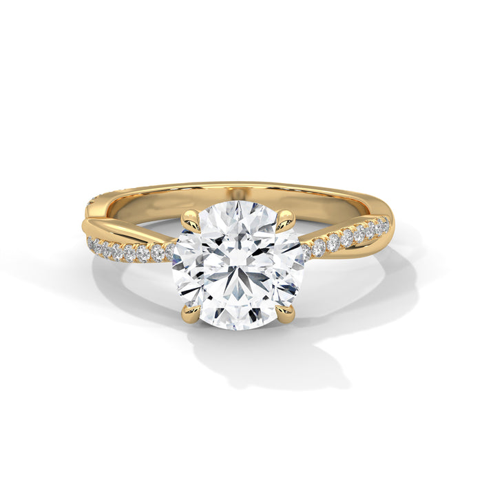The Sarah 2 CT Round Lab Grown Diamond Engagement Ring