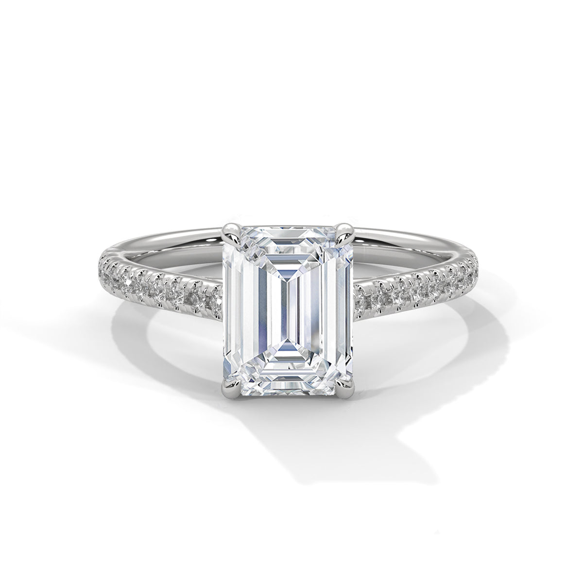 The Laura — 2.00 CT Emerald-Cut Lab-Grown Diamond Ring