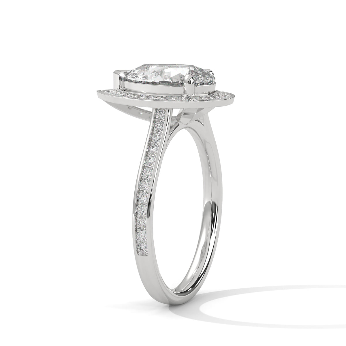 The Aurore 2 CT Pear-Cut Lab-Grown Diamond Ring detail image