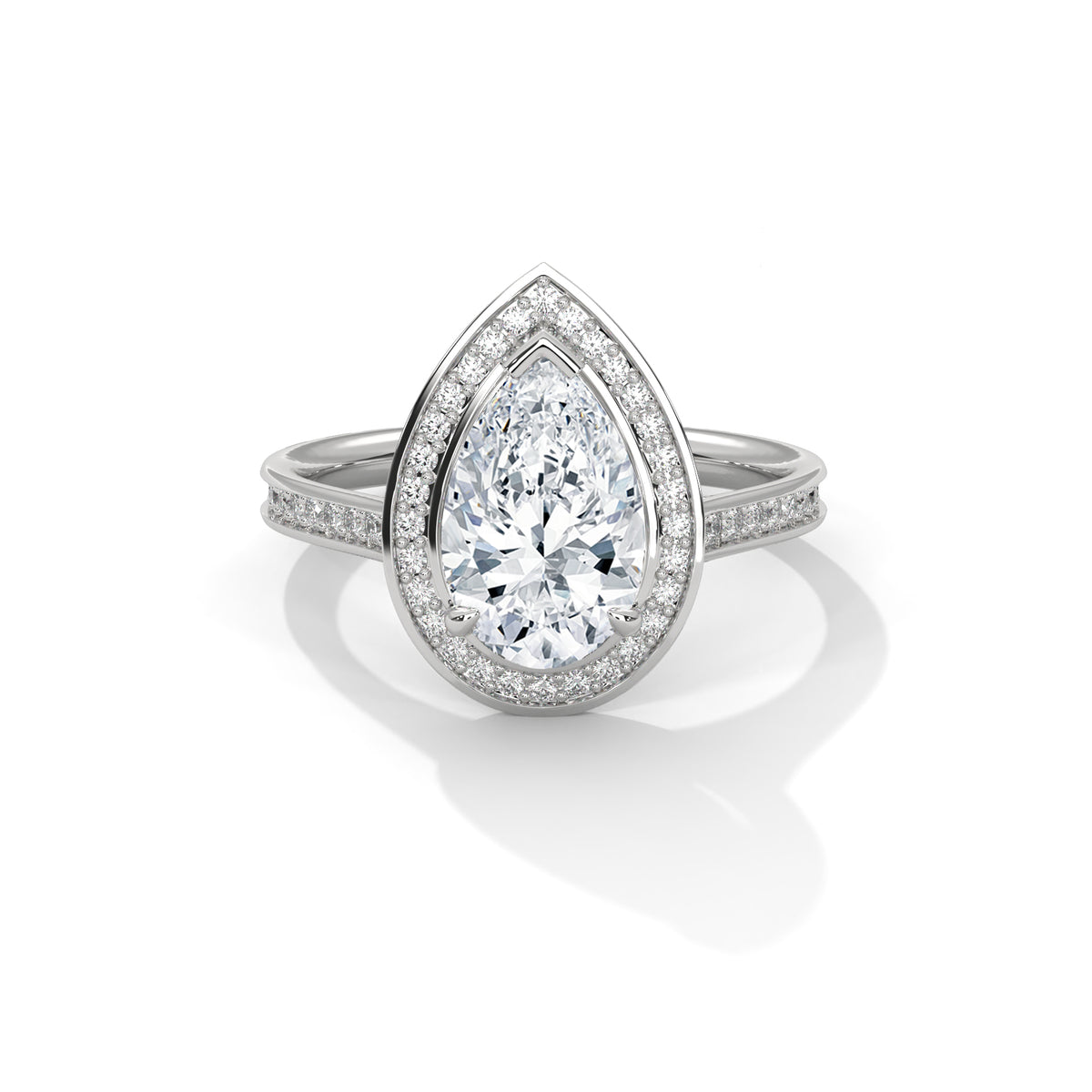 The Aurore 2 CT Pear-Cut Lab-Grown Diamond Ring detail image