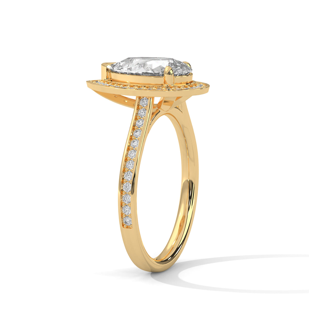 The Aurore 2 CT Pear-Cut Lab-Grown Diamond Ring detail image