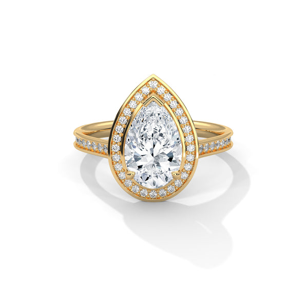 The Aurore — 2.00 CT Pear-Cut Lab-Grown Diamond Ring