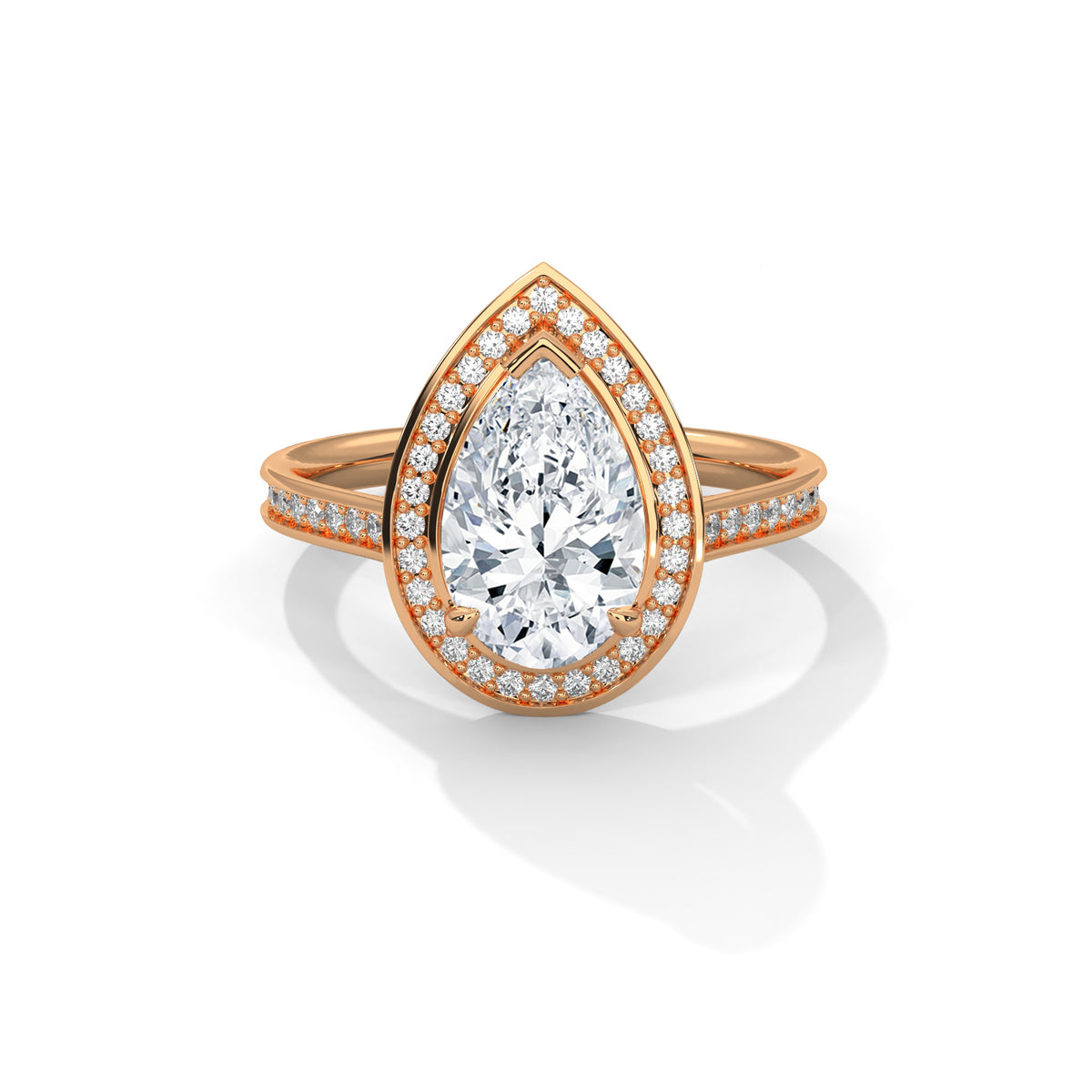 The Aurore 2 CT Pear-Cut Lab-Grown Diamond Ring detail image