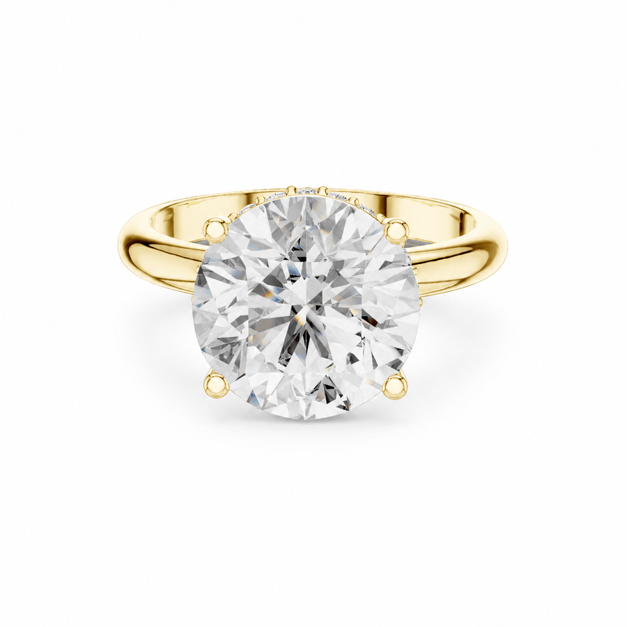 The Nicole — 3.894 CTW Round Diamond Pavé Ring - Lamor&Co