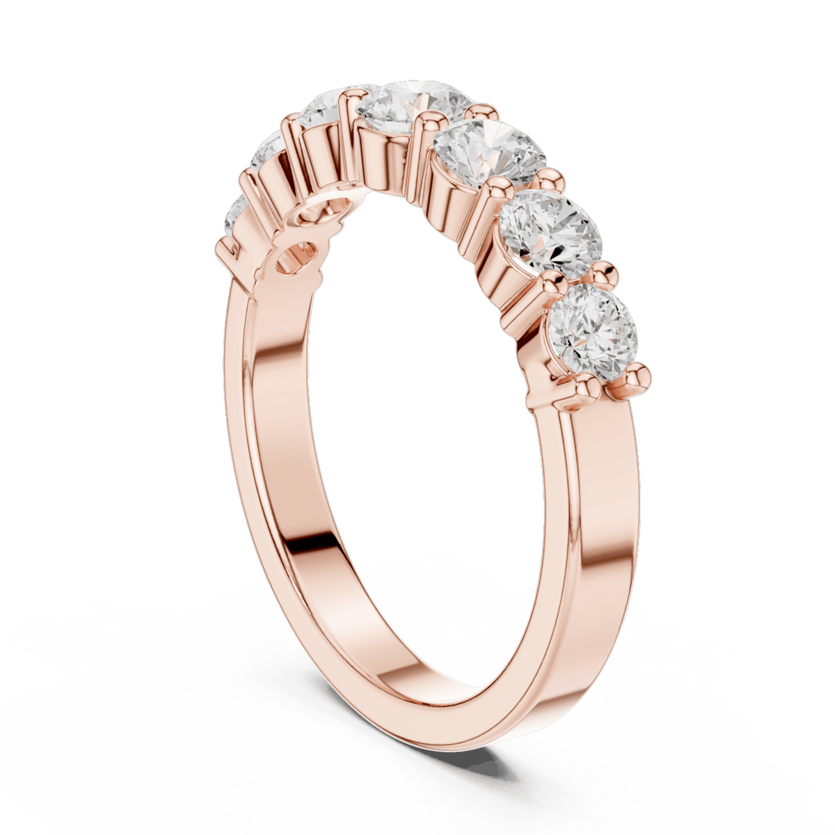 The Ella — 1.10 CTW Seven-Stone Lab-Grown Diamond Wedding Band - Lamor&Co