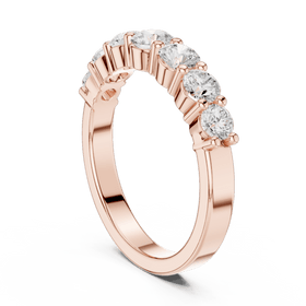 The Ella — 1.10 CTW Seven-Stone Lab-Grown Diamond Wedding Band - Lamor&Co