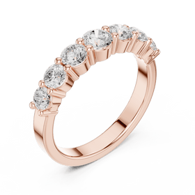 The Ella — 1.10 CTW Seven-Stone Lab-Grown Diamond Wedding Band - Lamor&Co