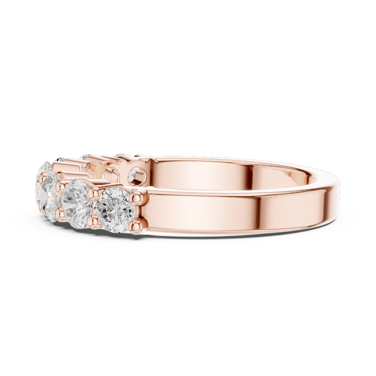 The Ella — 1.10 CTW Seven-Stone Lab-Grown Diamond Wedding Band - Lamor&Co