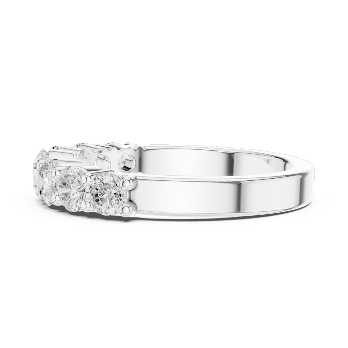 The Ella — 1.10 CTW Seven-Stone Lab-Grown Diamond Wedding Band - Lamor&Co