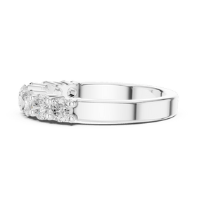 The Ella — 1.10 CTW Seven-Stone Lab-Grown Diamond Wedding Band - Lamor&Co