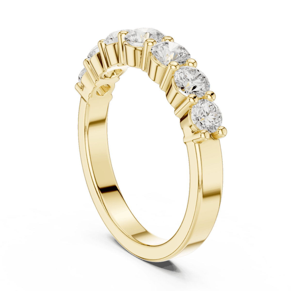 The Ella — 1.10 CTW Seven-Stone Lab-Grown Diamond Wedding Band - Lamor&Co